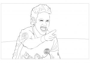 Coloriage Neymar A Imprimer Coloriage Neymar  Imprimer Superbe Architecture Neymar Jr 2 Pour