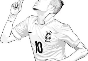 Coloriage Neymar Bresil Neymar top soccer Player Coloring Sheet