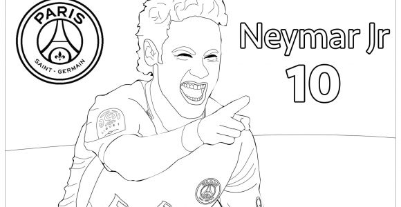 Coloriage Neymar Gratuit Football Neymar Jr 1 Sport Jeux Olympiques Coloriages