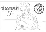 Coloriage Neymar Psg Dessin De Foot Neymar Elégant Plan Coloriage Maillot Du Psg L