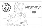 Coloriage Neymar Psg Neymar Jr 1 Coloriage Football Coloriages Pour Enfants