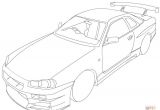 Coloriage Nissan Gtr Coloring Pages Nissan Gtr Unique Coloriage Nissan Skyline R34