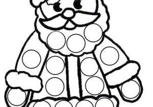 Coloriage Noel En Maternelle Coloriage Père Noël Pour Grosses Gommettes Pdf Fichiers