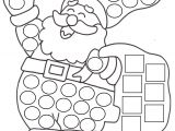 Coloriage Noel En Maternelle Père Noel En Gomette