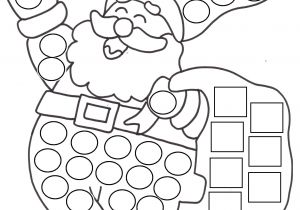 Coloriage Noel En Maternelle Père Noel En Gomette