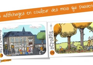 Coloriage Octobre Bout De Gomme Affichages Couleur Des Mois Qui Passent Septembre Et Octobre