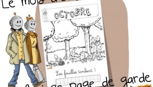 Coloriage Octobre Bout De Gomme Mois D Octobre Coloriage De La Page De Garde Pinterest