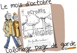 Coloriage Octobre Bout De Gomme Mois D Octobre Coloriage De La Page De Garde Pinterest