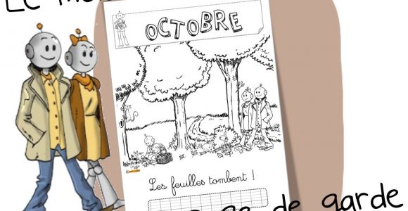 Coloriage Octobre Bout De Gomme Mois D Octobre Coloriage De La Page De Garde Pinterest