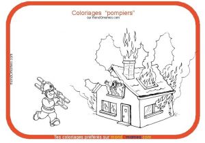 Coloriage Octobre Imprimer Coloriage Pompier Et Maison En Feu Pompier Pinterest