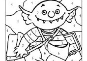 Coloriage Ogre Maternelle Le Petit Ogre Veut Aller   L école Coloriage Magique Avec Des