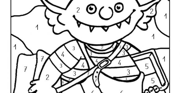 Coloriage Ogre Maternelle Le Petit Ogre Veut Aller   L école Coloriage Magique Avec Des