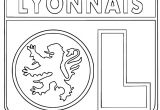 Coloriage Olympique Lyonnais Coloriage écusson Olympique Lyonnais   Imprimer