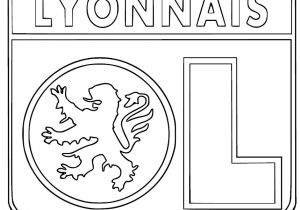 Coloriage Olympique Lyonnais Coloriage écusson Olympique Lyonnais   Imprimer
