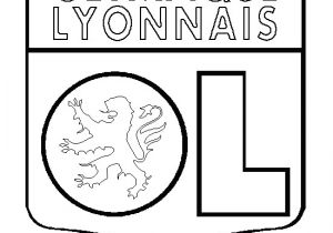 Coloriage Olympique Lyonnais Coloriage Embl¨me Olympique Lyonnais Coloriages D écusson   Imprimer