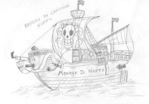 Coloriage One Piece Bateau Bateau Pirate De Noffy Dessins En Vrac