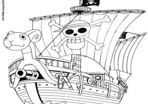 Coloriage One Piece Bateau Coloriage Vogue Merry Le Premier Navire De Luffy à Imprimer