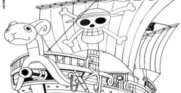 Coloriage One Piece Bateau Coloriage Vogue Merry Le Premier Navire De Luffy à Imprimer