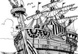 Coloriage One Piece Bateau E Piece Pirate Art 31 Bateau Baggy Le Clown Bateau
