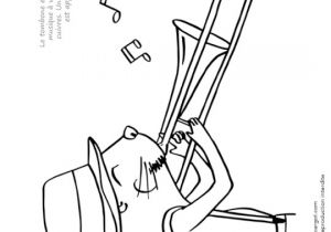 Coloriage orchestre Coloriage Instrument De Musique Typique Le Trombone