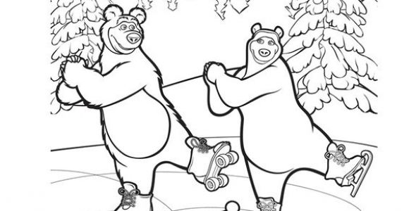 Coloriage Ours Michka Coloriage De Masha Et Michka Dessin Coloriage Ours   Colorier