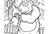 Coloriage Ours Michka Coloriage Masha Et Michka Gratuit   Imprimer
