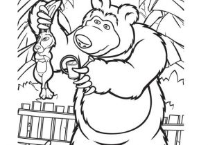 Coloriage Ours Michka Coloriage Masha Et Michka Gratuit   Imprimer