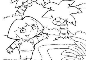 Coloriage Palmier à Imprimer Coloriage Dora Les Beaux Dessins De Dessin Animé   Imprimer Et