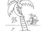 Coloriage Palmier Cocotier Coloriage Palmier Avec Cocotier Et Bateau Dessin