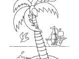 Coloriage Palmier Cocotier Coloriage Palmier Avec Cocotier Et Bateau Dessin