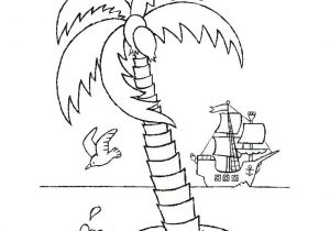 Coloriage Palmier Cocotier Coloriage Palmier Avec Cocotier Et Bateau Dessin