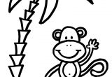 Coloriage Palmier Facile Coloriage Palmier Avec Singe Dessin