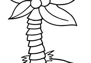 Coloriage Palmier Facile Coloriage Palmier Simple Enfant Dessin