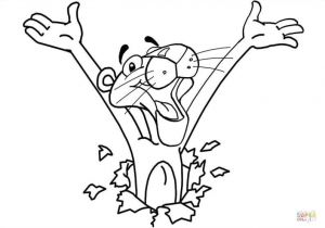 Coloriage Panthere Rose En Ligne Coloriage Voici La Panth¨re Rose