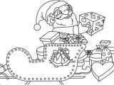 Coloriage Papa Noel Traineau â Coloriage Pére No L   Imprimer
