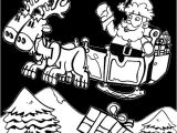 Coloriage Papa Noel Traineau Coloriage No L Le P¨re No L Sur son Traineau Tiré Par Les Rennes