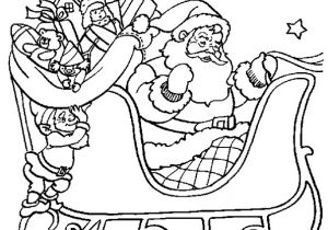 Coloriage Papa Noel Traineau Coloriage P¨re No L Et son Traineau Magique