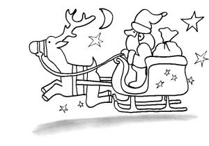 Coloriage Papa Noel Traineau Coloriages De No L Traineau P¨re No L Noel Tªte   Modeler
