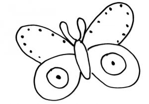 Coloriage Papillon à Imprimer Maternelle Coloriage Simple D 39 Un Papillon Coloriage Papillon T Te Dessin