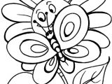 Coloriage Papillon Et Fleur Coloriage Du Lapin Dans Les Fleurs Avec Le Papillon