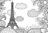 Coloriage Paris A Imprimer Coloriage à Imprimer La tour Eiffel De Paris