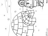 Coloriage Paysage Banquise Coloriage Dessin Igloo Et Esquimau