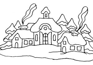 Coloriage Paysage Hiver Maternelle 84 Dessins De Coloriage Hiver   Imprimer Sur Laguerche Page 3