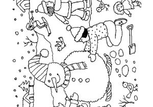 Coloriage Paysage Hiver Maternelle Coloriage Hiver