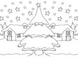 Coloriage Paysage Hiver Maternelle Coloriage Paysage Neige