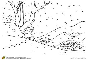Coloriage Paysage Hiver Maternelle Dessins Gratuits   Colorier Coloriage Paysage Neige   Imprimer