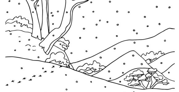 Coloriage Paysage Hiver Maternelle Dessins Gratuits   Colorier Coloriage Paysage Neige   Imprimer