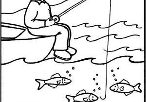 Coloriage Pecheur Imprimer Gratuit Coloriage Pêcheur Et Ligne Dans La Mer Dessin Gratuit à