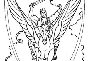 Coloriage Pegase Hercule Coloriage Pégase Avec Hercule