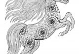 Coloriage Pegase Licorne Imprimer Dessin D Un Mandala De Licorne Debout   Colorier